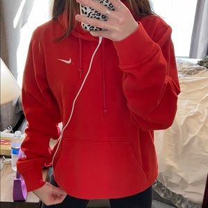 RED NIKE HOODIE